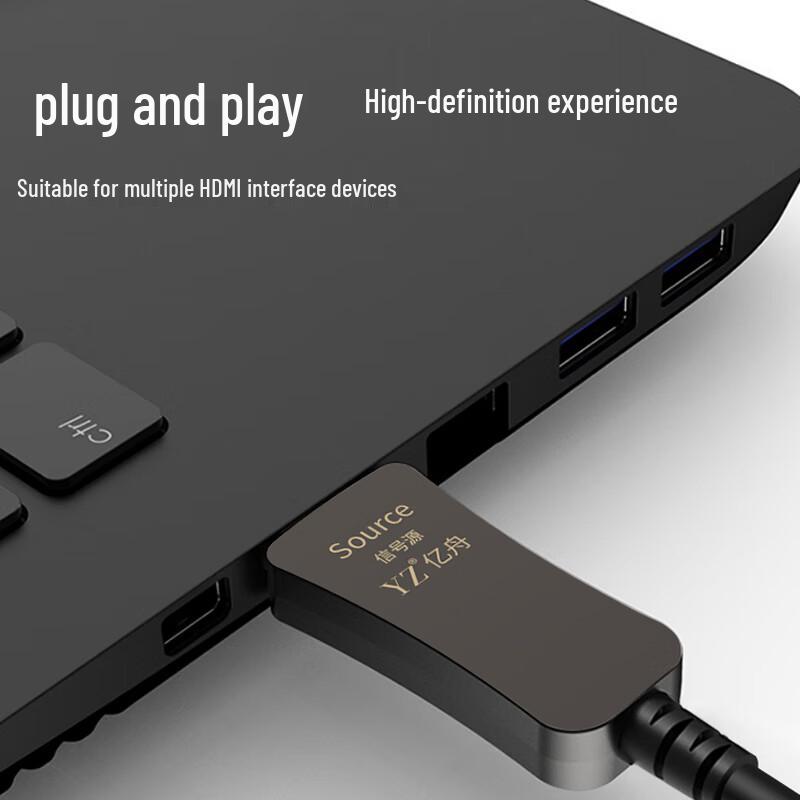 YZ 4K 60 Гц Оптоволоконный HDMI 2.0 Кабель