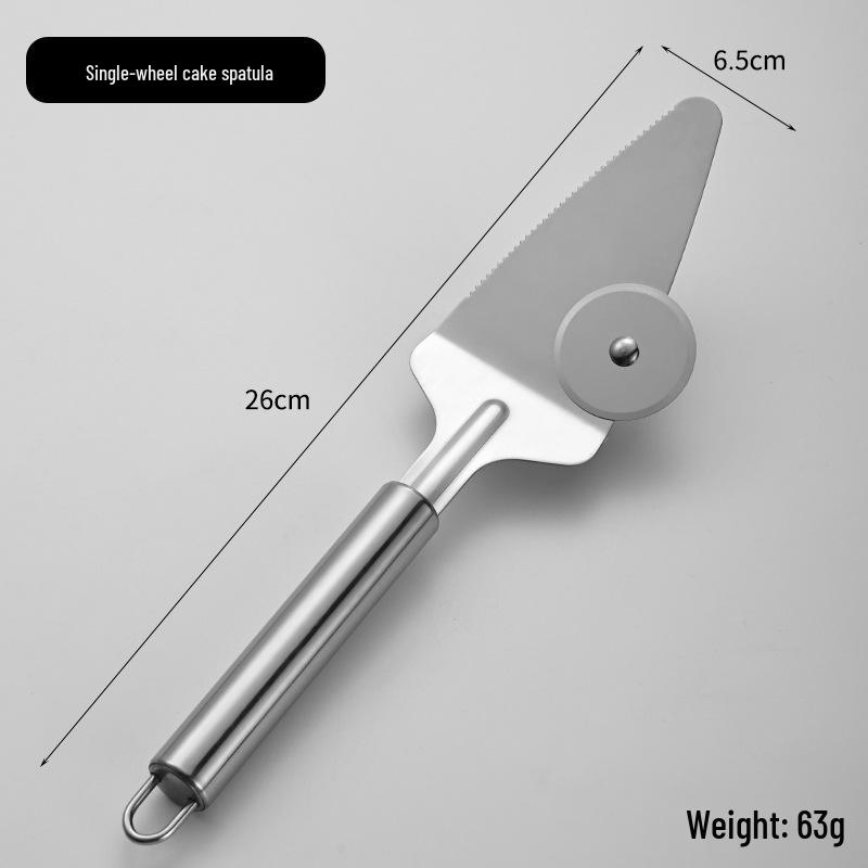 Набор из нержавеющей стали для резки пиццы и лопатки для торта: Одинарный/двойной роликовый и треугольный нож для выпечки торта