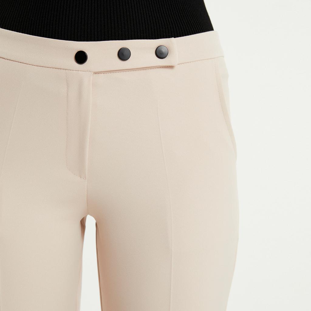 Женские брюки-сигареты с высокой талией в офисном стиле, элегантная одежда, современная рабочая комбинация, качество, сделано в Турции