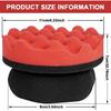2 Pack Large Tire Shine Applicator Pad, Tire Hex Grip Applicator, Tire Shine Car Detailing Foam Sponge Tool, Reusable Car Cleaning Supplies After Car