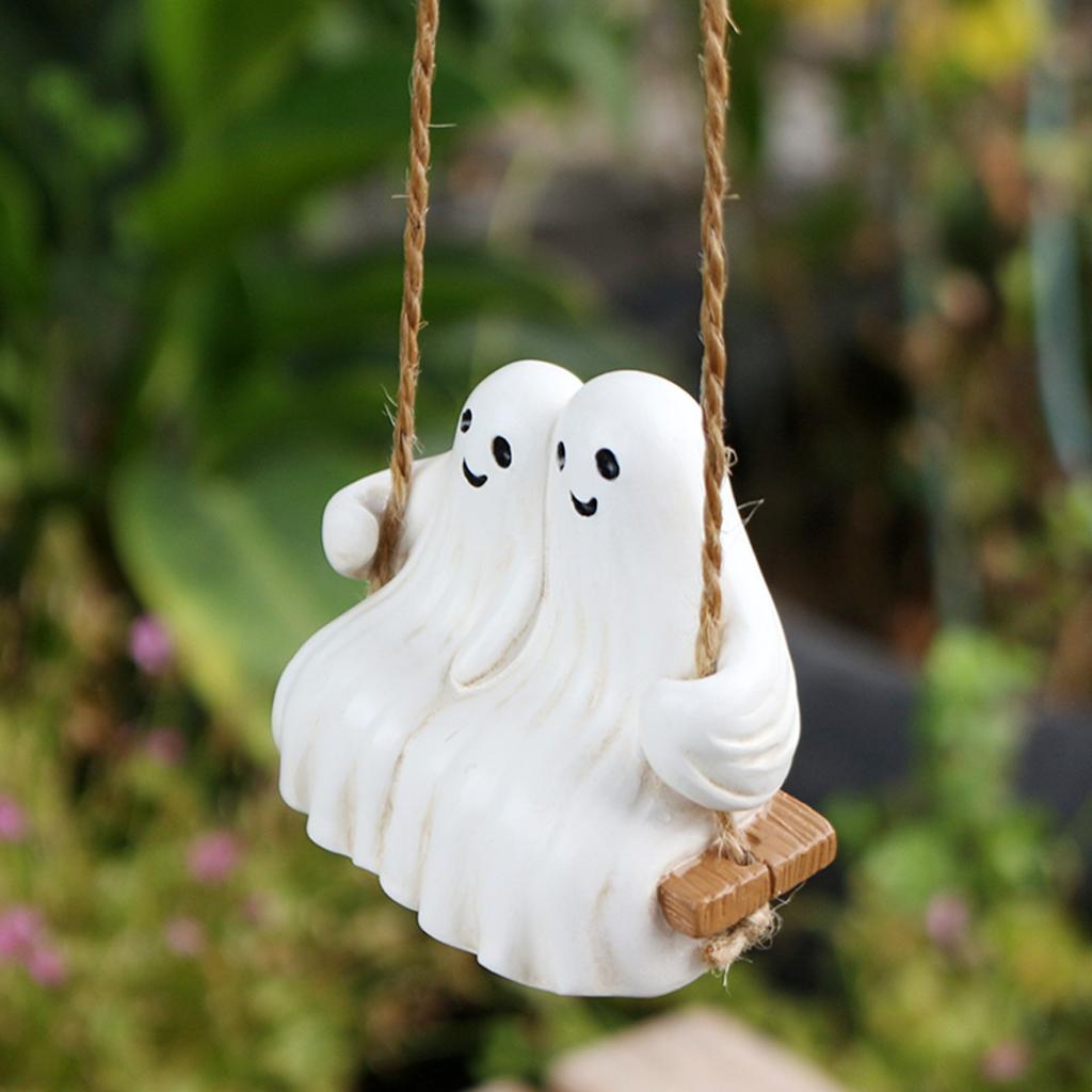 Пара Качели Уличный Двор Дом Хэллоуин Атмосфера Украшение Подвеска