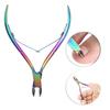 Colorful Stainless Steel Nail Dead Skin Removal Clipper Cuticle Scissors Manicure Pedicure Tool