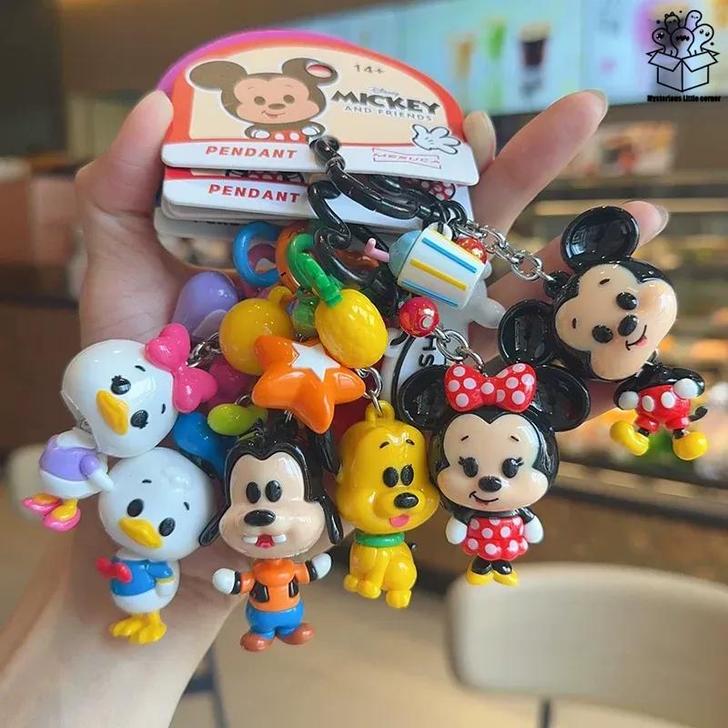 Disney Анимированная мультяшная кукла-брелок Микки Минни на качелях анимационная периферия коллекция подвеска креативная подвеска для рюкзака подарок