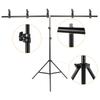 5x7ft Solid Color Backdrop Photography Kit with 5x7ft T Shaped Background Adjustable Stand 5 Spring Clamps