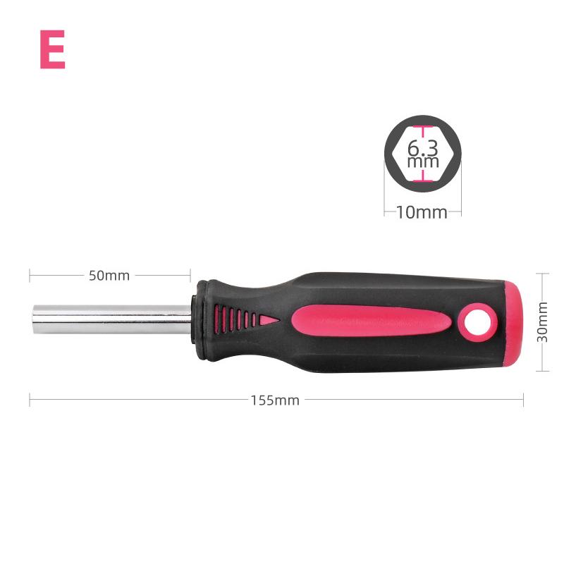 1/4 (6,35) Держатель бит-отвертки с храповым механизмом Ручка многофункциональная магнитная бита