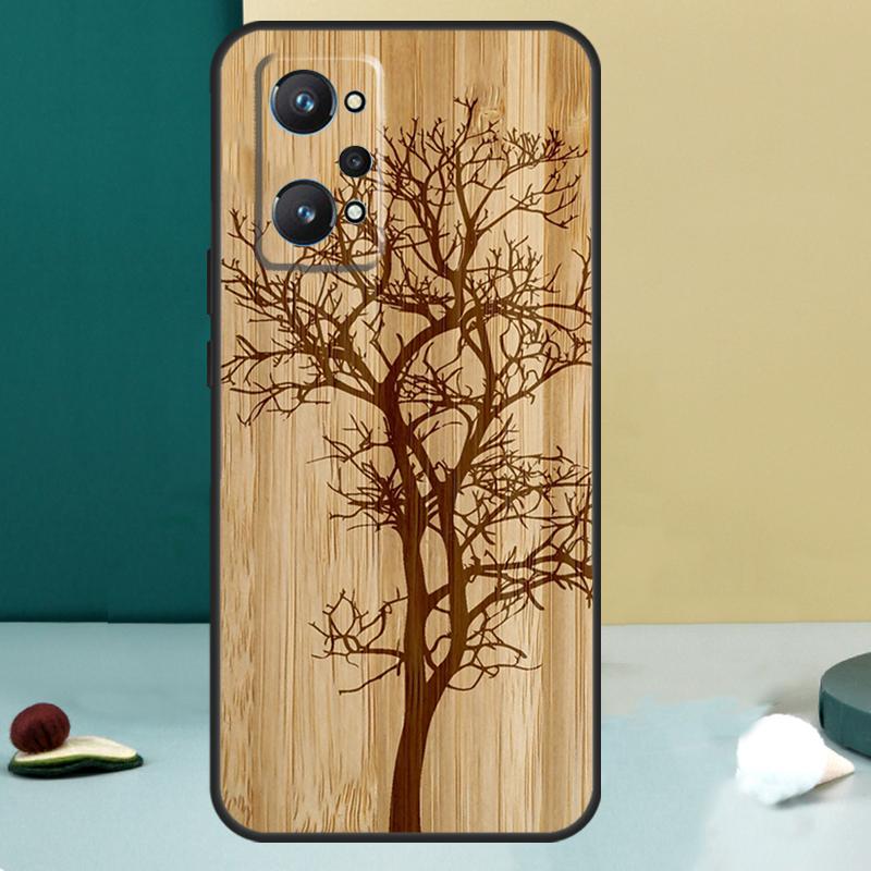Дерево Цветок Бамбук Дерево Для Realme 11 10 12 13 14 Pro Plus GT 7 6 5 Pro GT 6T C67 C61 C53 C51 C21Y C25S C75 C55 Чехол