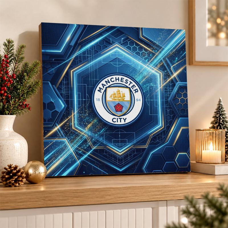 Manchester City Diamond Painting Kit 5D Full Drill DIY Diamond Mosaic Wall Art Home Decor