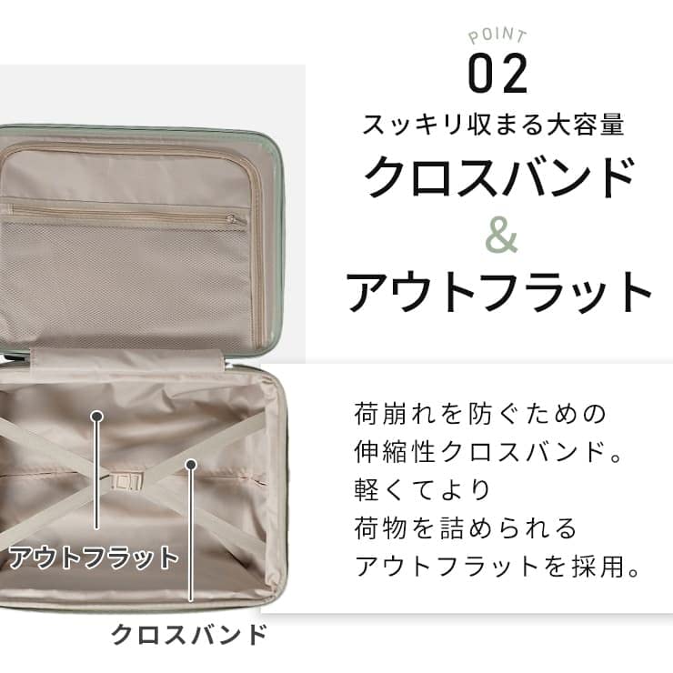 TORERU Front Open S 36L Replaceable Casters TSA Suitcase [TIERRAL] Carry-on 3.6kg (Blue)