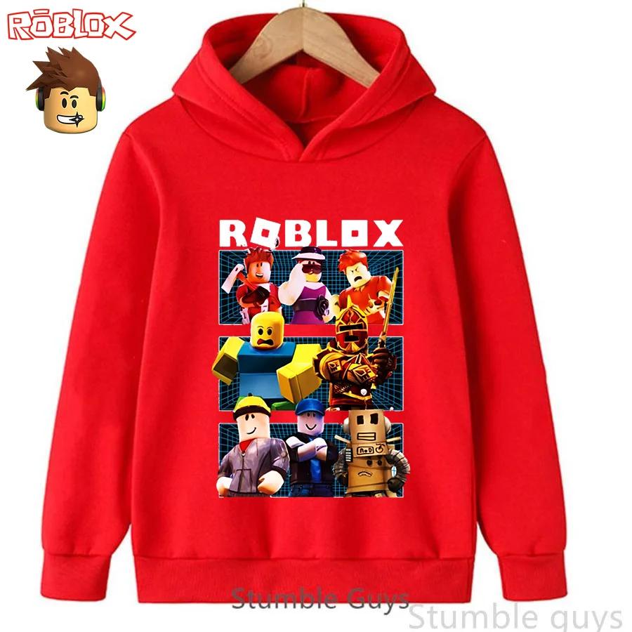Детская толстовка Roblox 3-12 лет, осенняя, модная худи, 3D-принт игровых персонажей, для мальчиков и девочек, повседневная спортивная одежда
