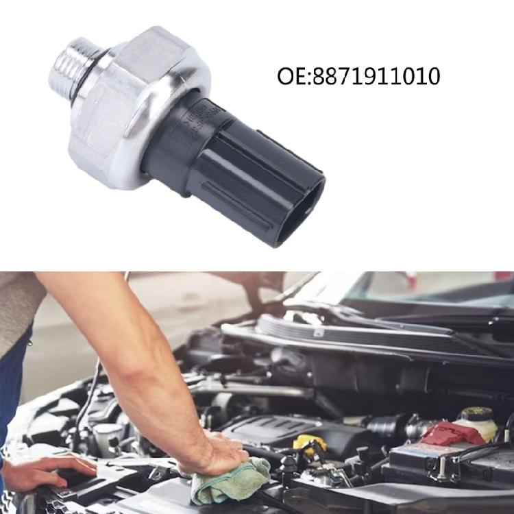 8871911010 A/C Pressure Sensor with 3-Pin Electrical Port and Threaded Screw-In Fitting for Specified Vehicle Air Conditioning Applications