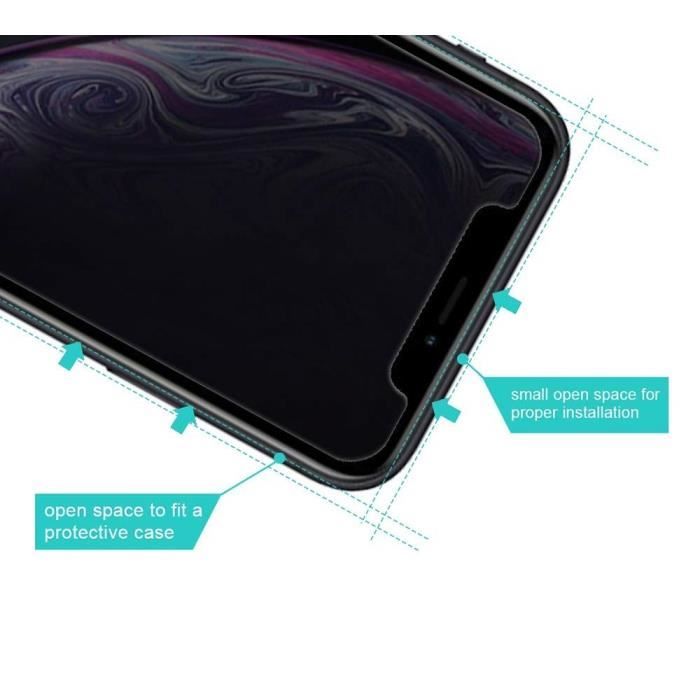 Verre Trempe pour iPhone 11 - Film Noir Anti Espion Vitre Protection Ecran Phonillico®