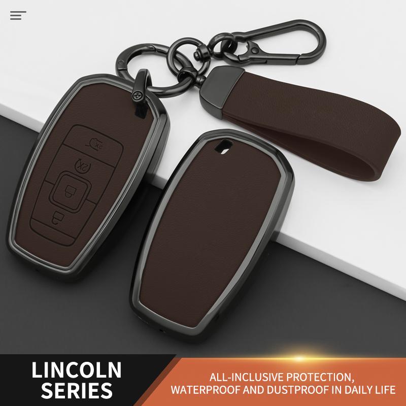 Чехол-крышка для умного ключа автомобиля из цинкового сплава для Lincoln Continental Mkc Mkz Mkx Navigator Z Nautilus Aviator Corsair