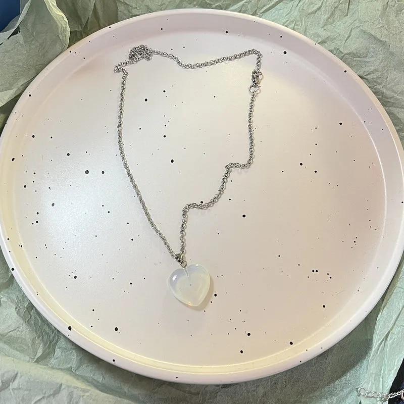 Весенние красочные цветы любовь кулон ожерелье из нержавеющей стали цепочка из бисера ожерелье подарочные украшения новая мода свадебный подарок