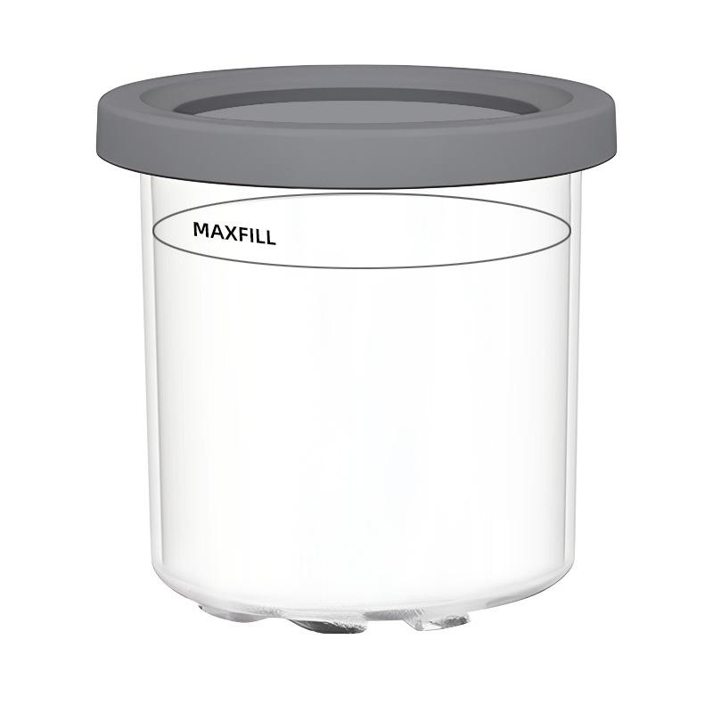 Ice Cream Maker Cups with Lids Reusable Can Store Ice Cream Pints Containers with Sealing Easy To Clean Ice Cream Storage Box