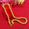 Gold Color Dragon Robe Necklace with Bibcock Pattern Male Domineering Bibcock Bracelet Gift