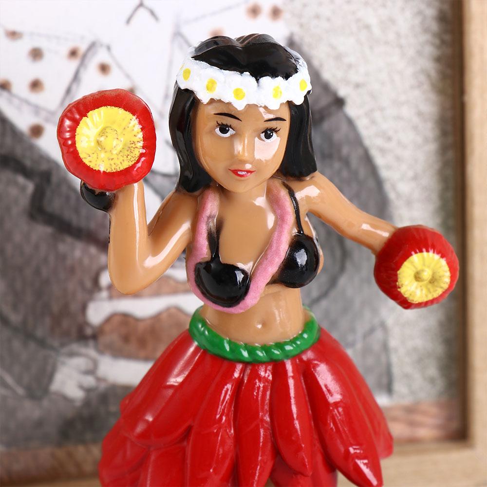 Girl Swinging Bobble Swinging Hawaiian Girl Shaking Head Doll Dancing Hula Girl Solar Swinging Doll