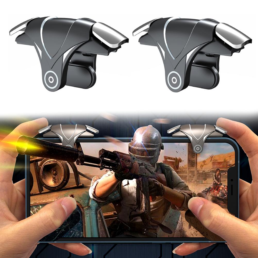G21 Mobile Phone Game Trigger Gamepad Joystick 6-Finger Aim Shooting L1 R1 Key Button For Phone Android For PUBG Game Controller