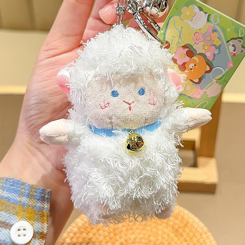 Animal Series Healing Plush Keychain Pendant With Cat Otter Lamb Design Panda