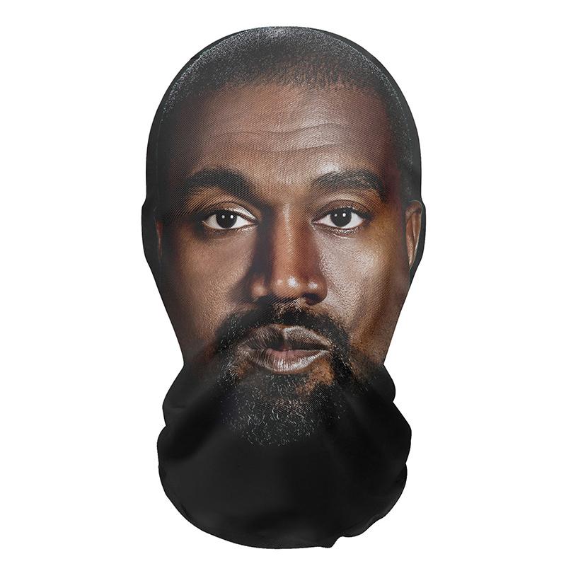 3D Seamless Mask Realistic Face Masks Funny Face Printed Head Scarf Cosplay Role Play Prop Dress Up Facemask Balaclava Headgear