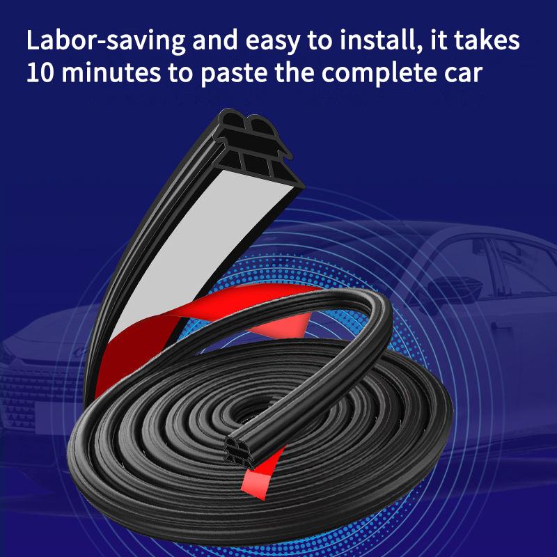 Уплотнительная лента для двери автомобиля, резиновая двухслойная уплотнительная защитная пленка, звукоизоляционные водонепроницаемые уплотнители для двери автомобиля, капот, багажник