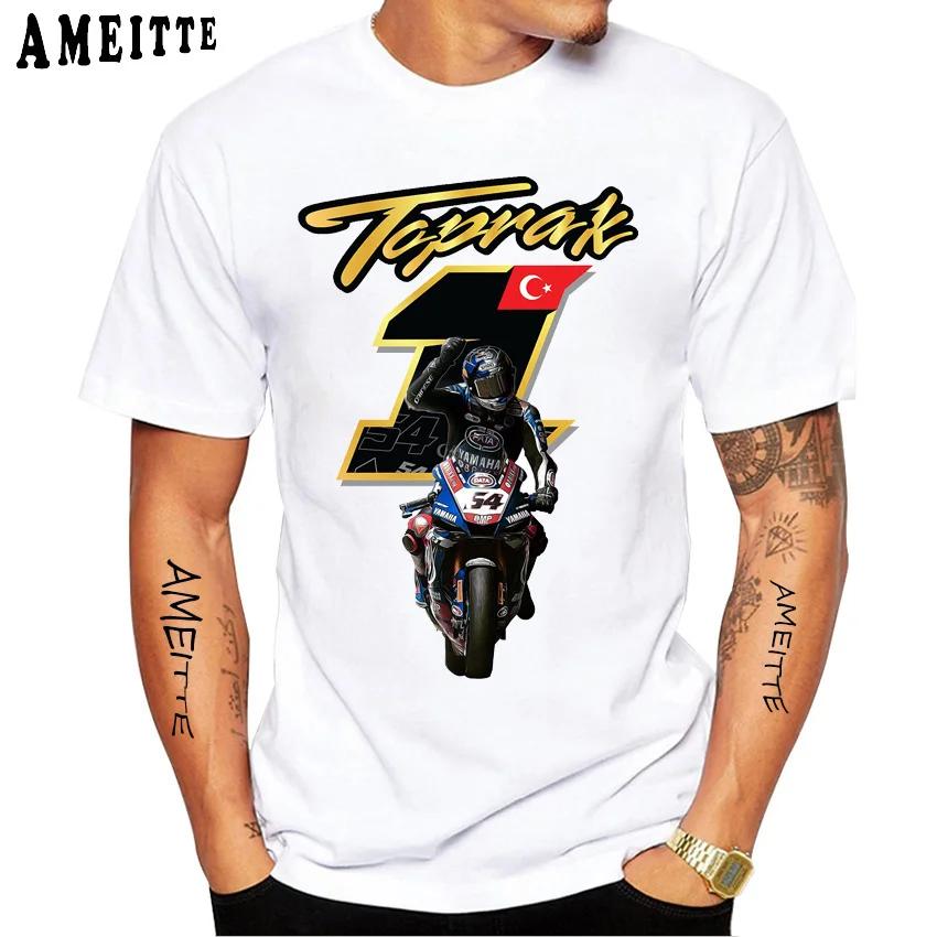 Топрак Разгатлиоглу 54 Номер 1 2023 Футболка Новая Летняя Мужская Футболка с Коротким Рукавом Хип-Хоп Повседневная Рубашка Харадзюку Хип-Хоп Спорт Белые Футболки