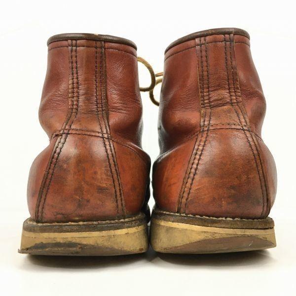 90-е Полукруглый Жетон Винтажные Рабочие Полусапоги RED WING Размер 6.5F 24.5 Коричневый(ИСПОЛЬЗОВАЛ)