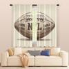 2 Pcs, Filtering Curtains (excluding Rods, Non-movable, Without Batteries) American Football1backgroundsuitable for Use In