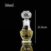 1Pcs Spirit Alcohol Liquor Wine Bottle Transparent Glass Bottle Mini Whiskey Decanter