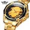Men's Fashion Casual Hollow Skull Waterproof Automatic Mechanical Watch