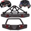 Premium Cnc Machined Black Aluminum Front Rear Bumper For Axial Scx10 Rc Truck