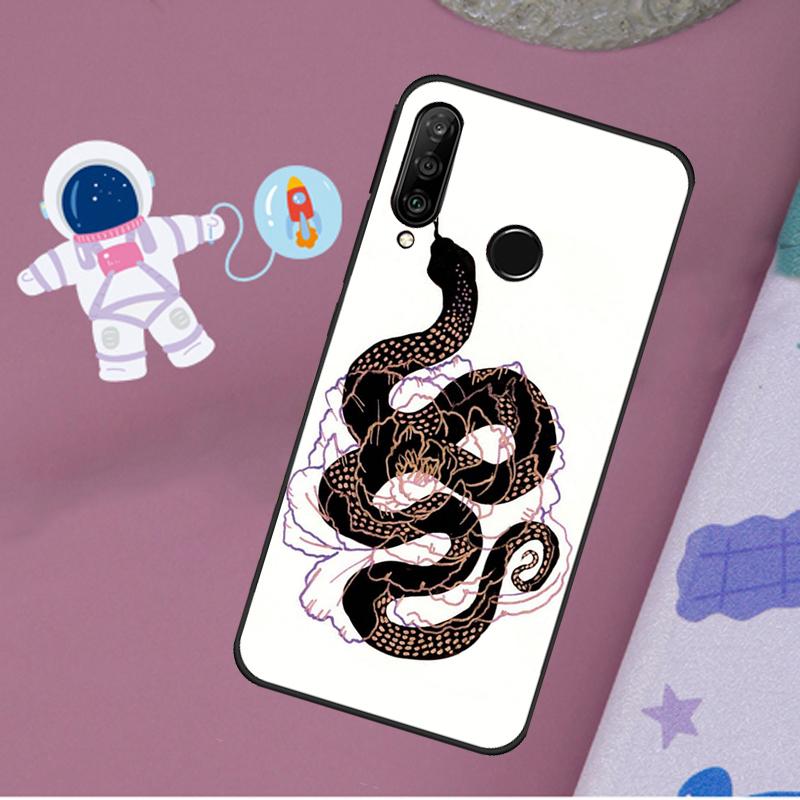 Цветок Змеи Для Huawei Nova 5T 9 10 SE 7i 8i 11i 12i Y60 Y61 Y70 Y72 Y73 Y90 Y91 P20 P40 P30 Lite Чехол