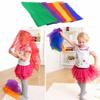 6 pcs colorful early childhood education children's gymnastics square scarves sports dance interactive game gauze scarves