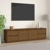 814322 vidaXL TV Cabinet Honey Brown 176x37x47.5 Cm Solid Pine Wood