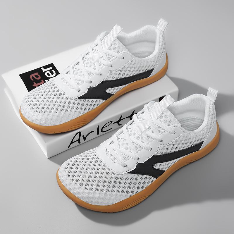 Мужские сетчатые кроссовки для бега с широким носком - Весна/Лето 2026, Дышащие, Мягкая подошва, Большой размер, Стиль босоногой