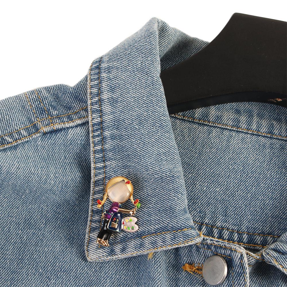 Girl Small Watermelon Girl Gift Fashion Jewelry Collar Accessories Suit Scarf Clip Brooch Pin