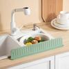 Silicone Water Baffle Barrier Sink Flap Block Easy Cleaning Sink Splash Guard  Household