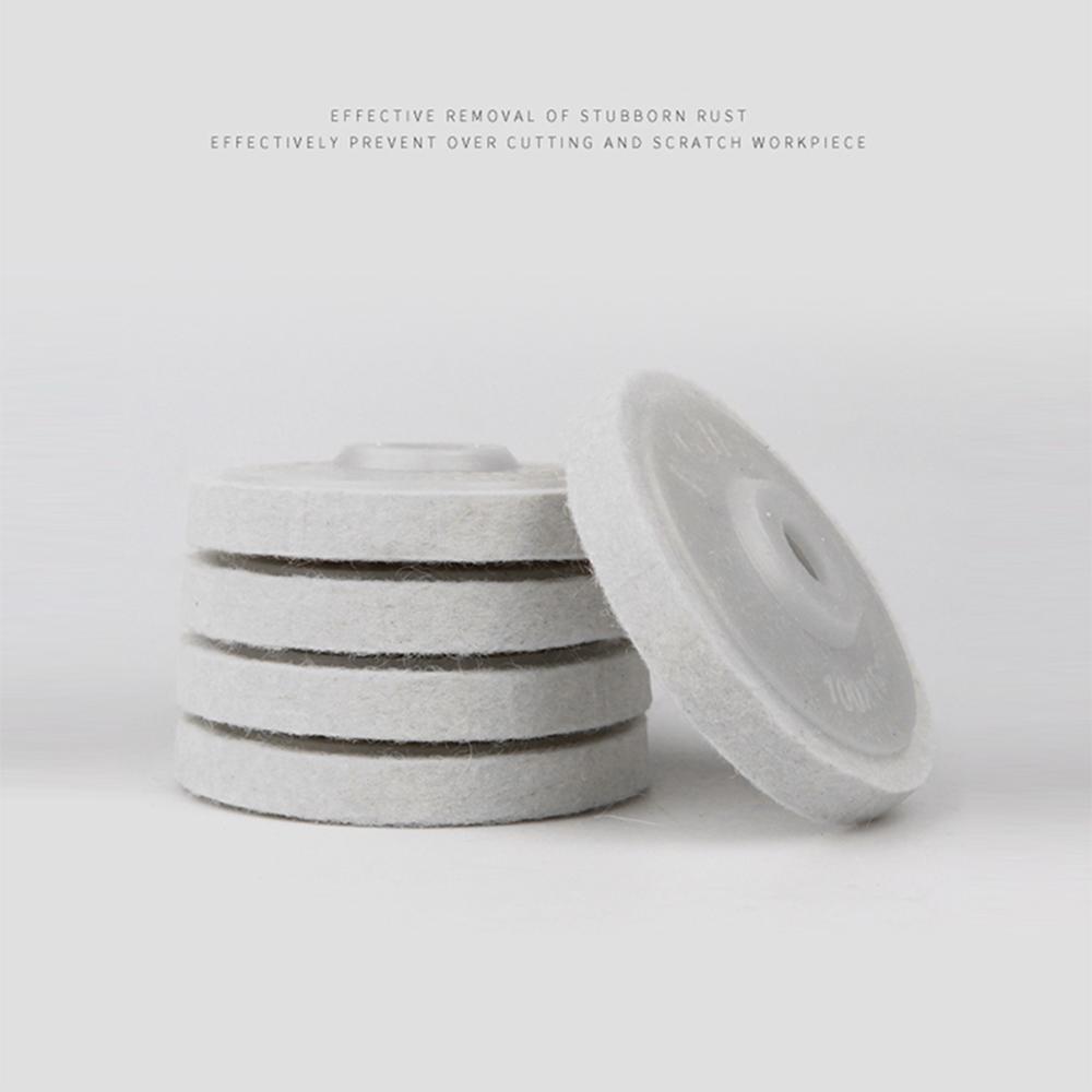 10 упаковок 4"x5/8" супертонких шерстяных полировальных дисков для угловой шлифовальной машины по металлу, мрамору, мебели, автомобильному воску, граниту