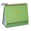 Home Office Desk Accessory 2027 Calendar, Standing Flip Desktop Minimalist Gold Foil Cover Monthly Organizer for Planner, Thick Paper Note Taking,