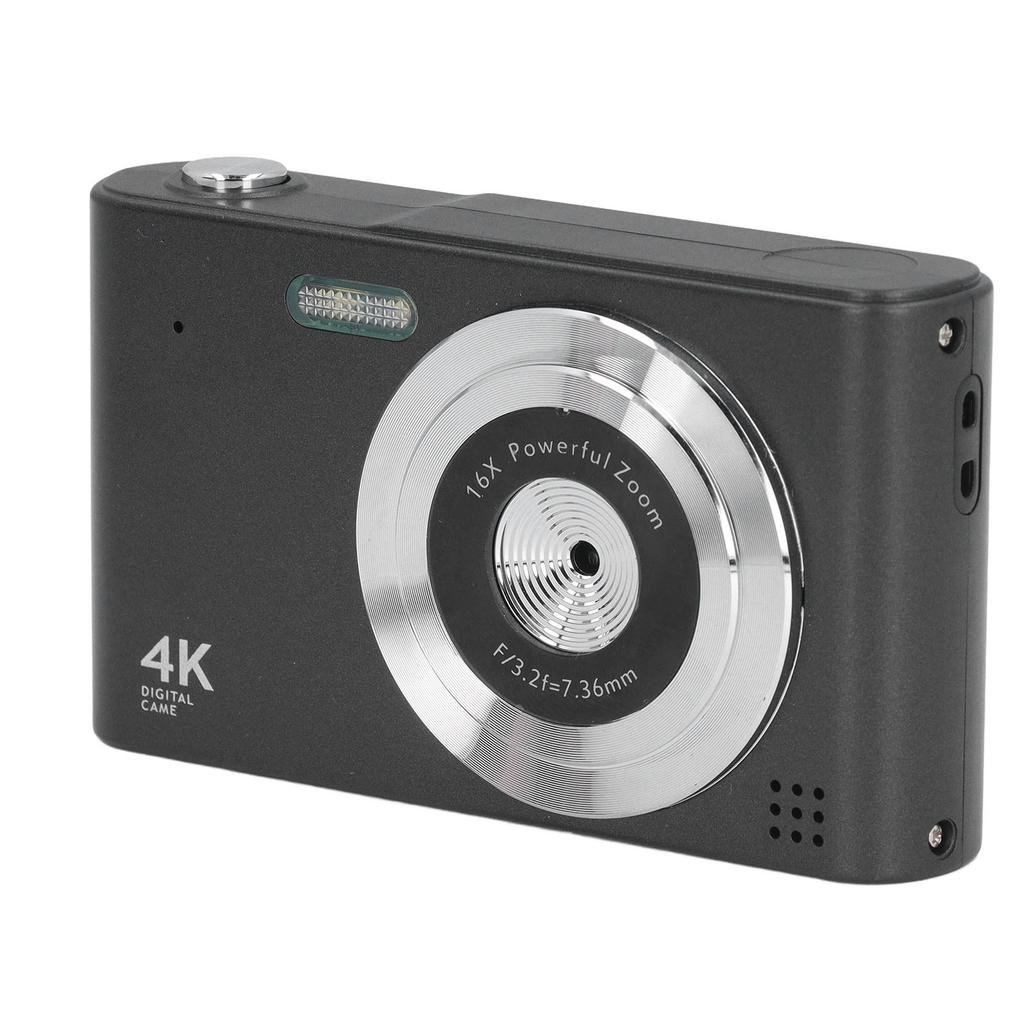 HD Цифровая Камера Винтажная 4K 2.4 дюйма 48 МП 16X Зум Стабилизация для Фотографии Видеозаписи Путешествий