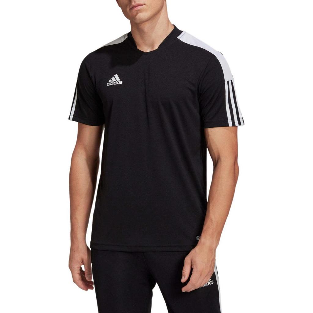 adidas Мужская футбольная майка Черная H60006