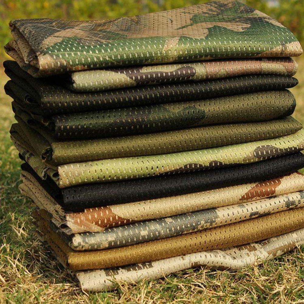 Jungle Army Muffler Shawl Breathable Camouflage Scarf Wraps Scarves Veil Mesh Print Scarf