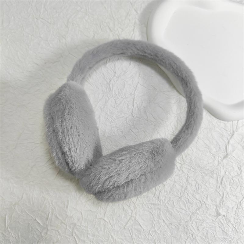 Зимние плюшевые наушники: Универсальный, Однотонный и Защищающий от холода