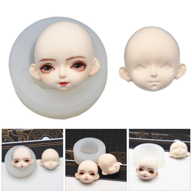Q Version Face Mould DIY Doll Modification Accessories Clay Moulds for Ornament