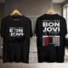 Bon Jovi Forever Tour 2026 Мерч Футболка 100% Хлопок Унисекс Унисекс Унисекс Футболка Летняя Винтажная Y2k Для фанатов Повседневная Футболка Уличная одежда