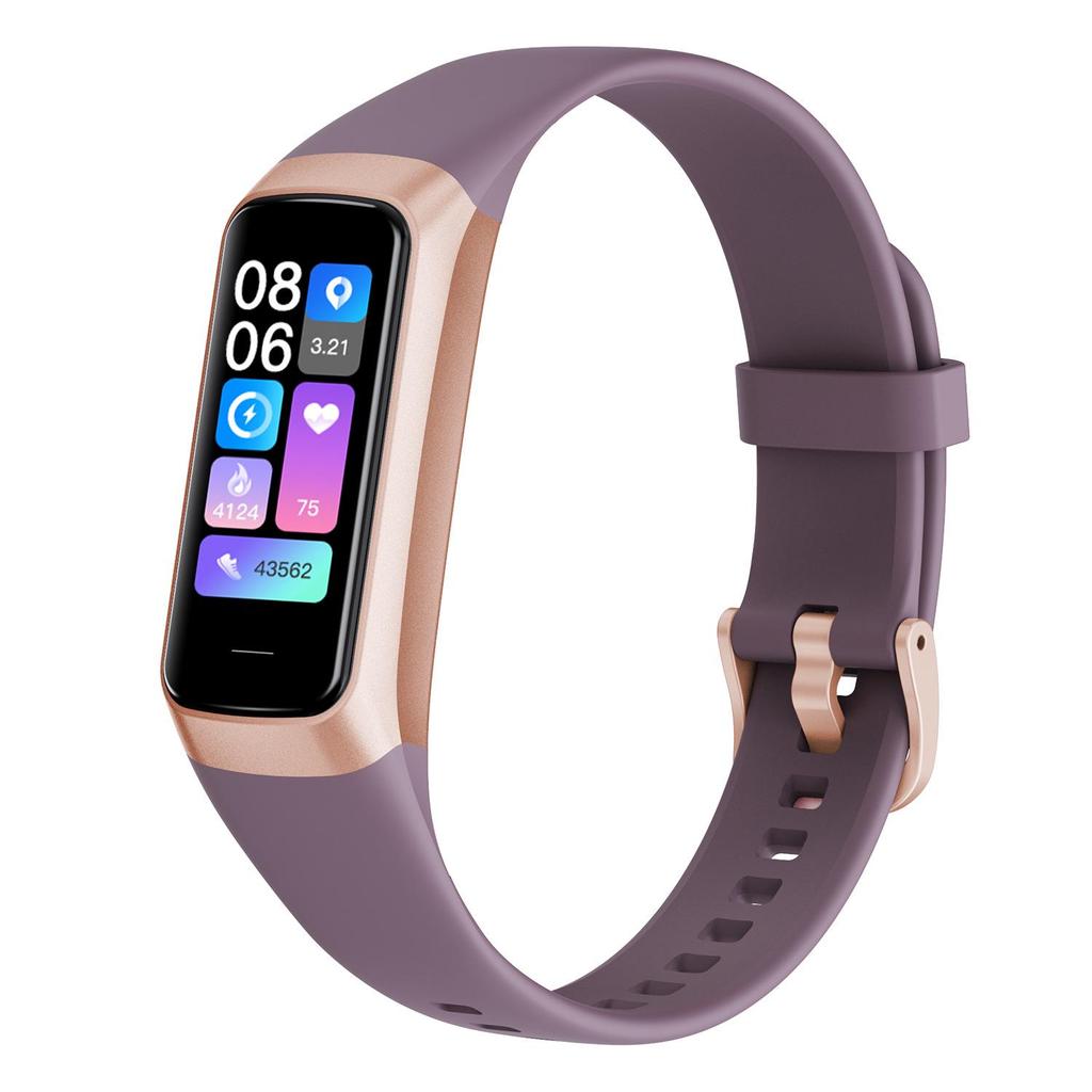 Cross-border AMOLED Smart Bracelet: Monitors Blood Pressure, Oxygen, Temperature, Heart Rate, Sleep; Waterproof Sports Watch