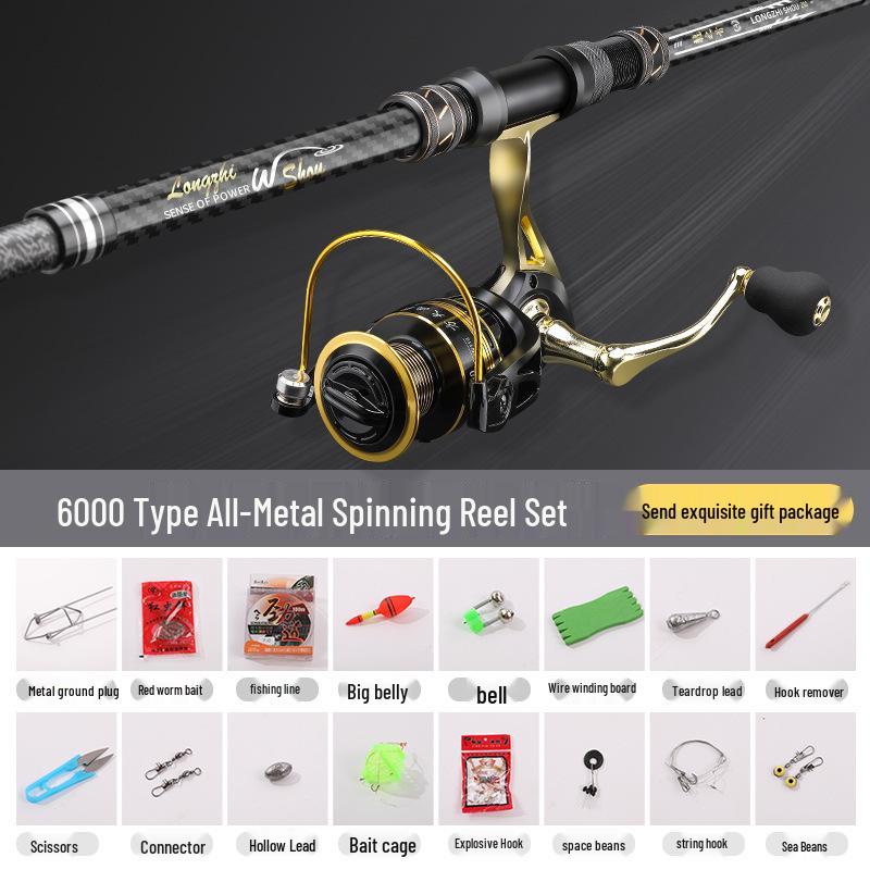 Japan Daiwa Ultra-Long Sea Casting Rod Set for Silver Carp and Bighead Fishing
