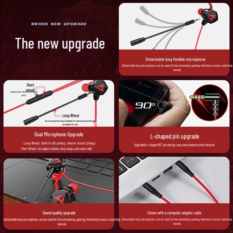 Zhiguozhe Wired In-Ear Gaming Headset with Mic