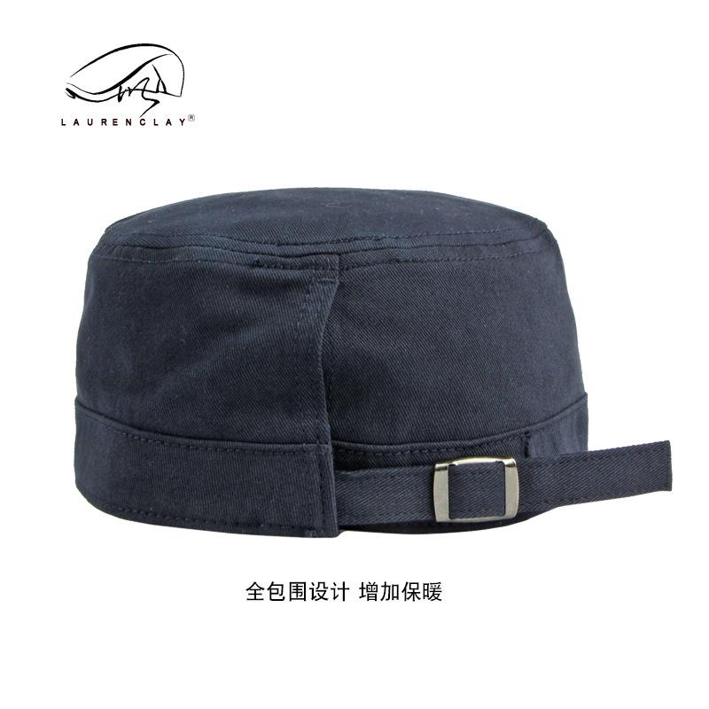 Cotton Flat Top Hat for Men and Women, Unique Design, Vintage Cadet Cap for Everyday Style