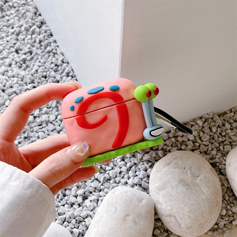 SpongeBob SquarePants Snail for AirPods Pro 1 generation Apple Bluetooth 1/1/1 generation earphone cover protective case 1011