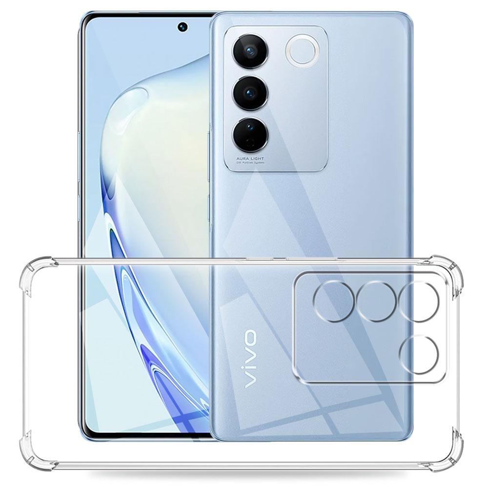 For Vivo V27 Pro Case Clear Silicone Soft Back Cover Protect Case For Vivo V25E Clear Shockproof Bumper Coque For Vivo V25 Funda